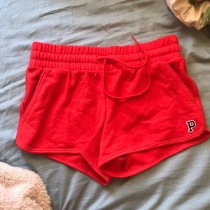 Victorias Secret PINK red varsity shorts